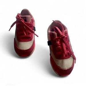 💕 Puma future rider mail glam pink fuschia sneakers girl size 12 casual shoes